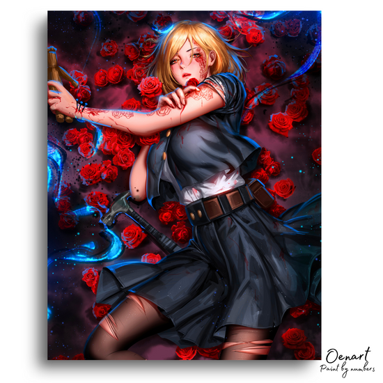 Jujutsu Kaisen: Red Flowers - Anime Diamond Painting