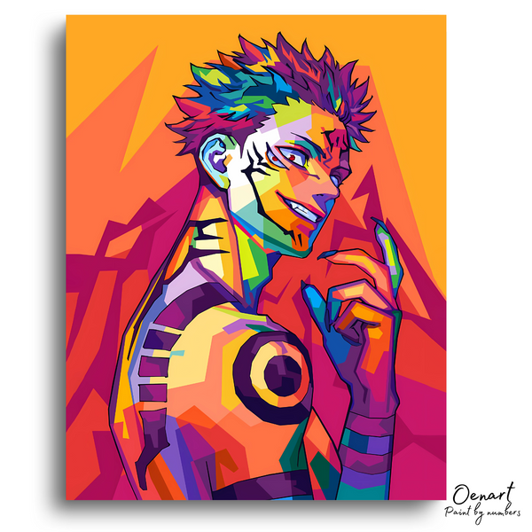 Jujutsu Kaisen: Ryomen Sukuna - Anime Paint By Numbers Kit