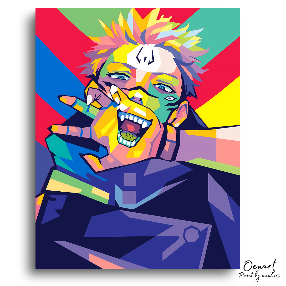 Jujutsu Kaisen: Sukuna Pop Art - Anime Paint By Numbers Kit