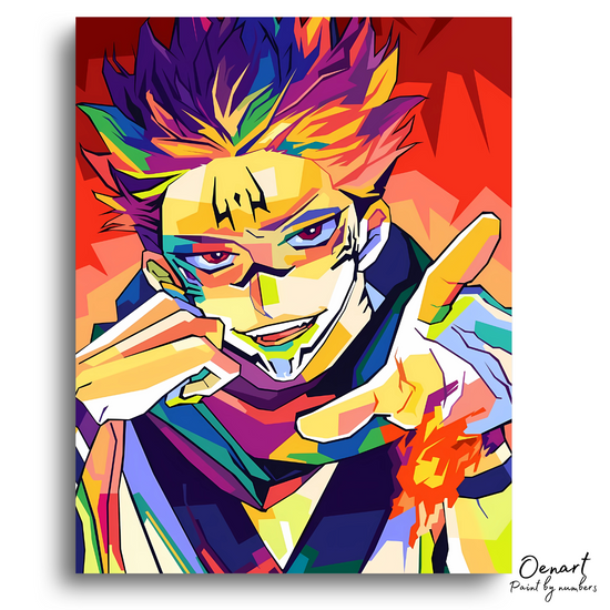 Jujutsu Kaisen: Sukuna Ryomen - Anime Paint By Numbers Kit