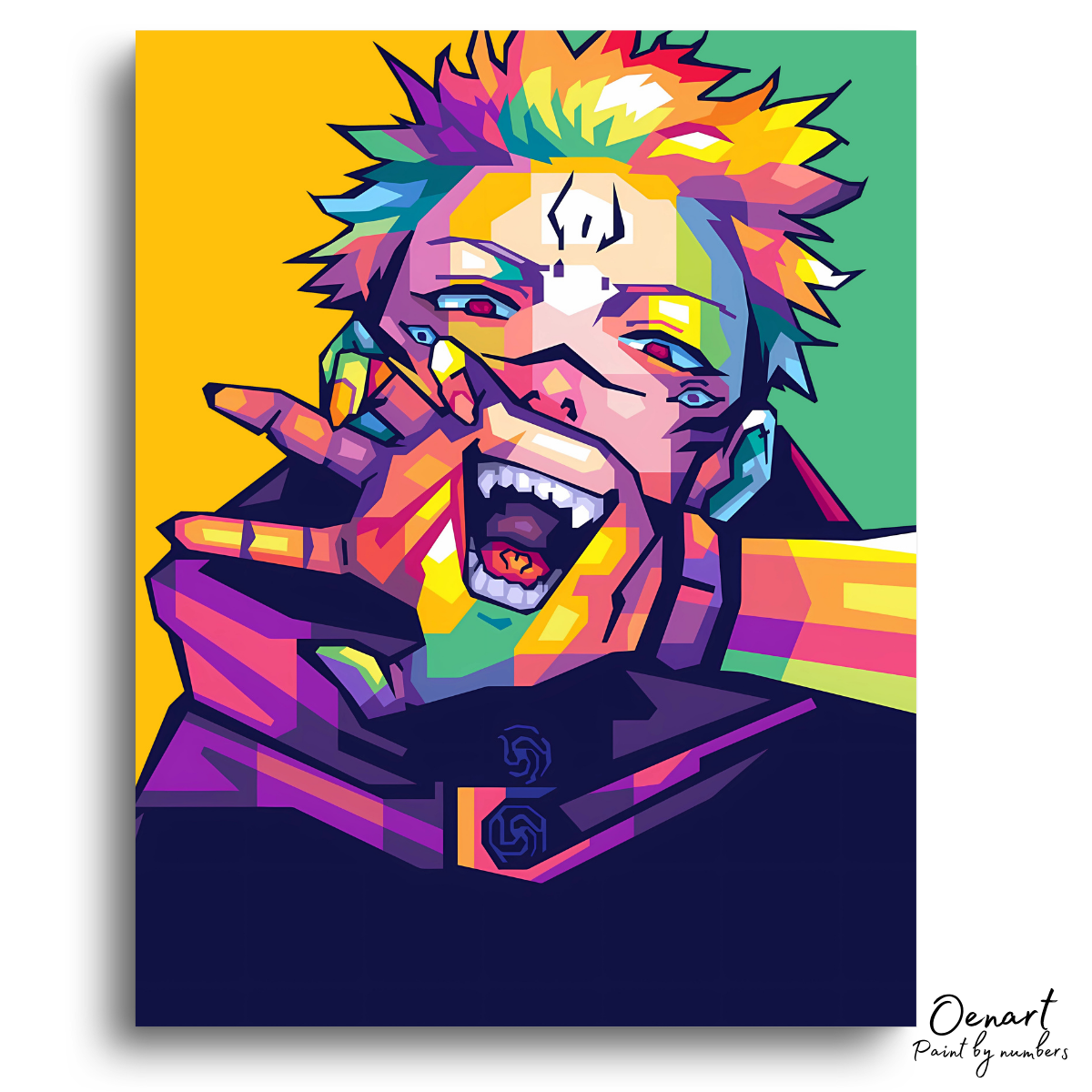 Jujutsu Kaisen: Sukuna Ryomen Pop Art - Anime Paint By Numbers Kit