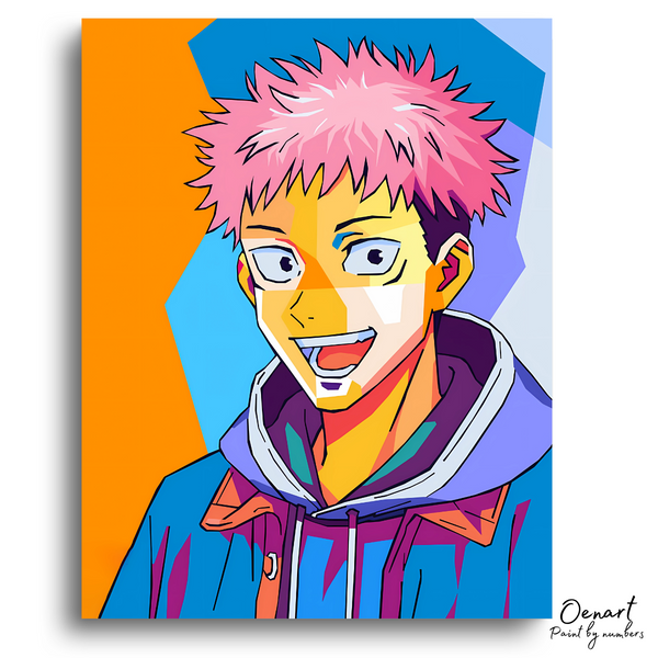 Jujutsu Kaisen: Yuji Itadori Pop Art - Anime Paint By Numbers Kit