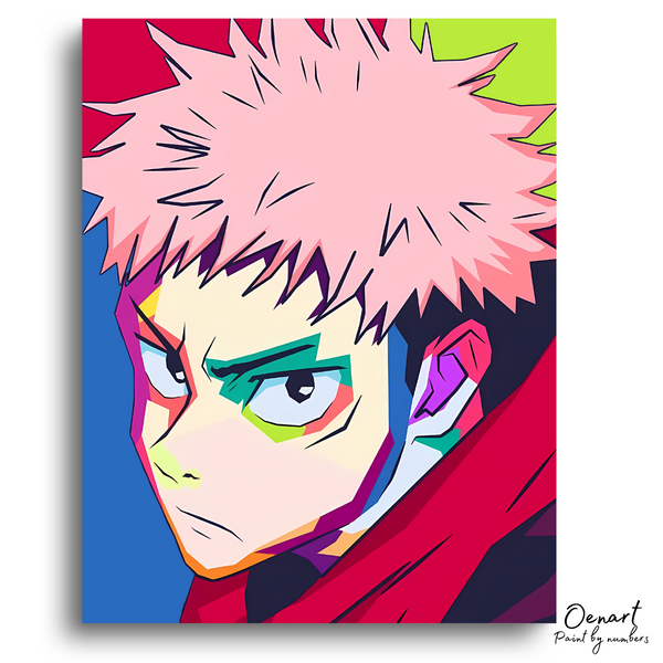 Jujutsu Kaisen: Yuji Pop Art - Anime Paint By Numbers Kit