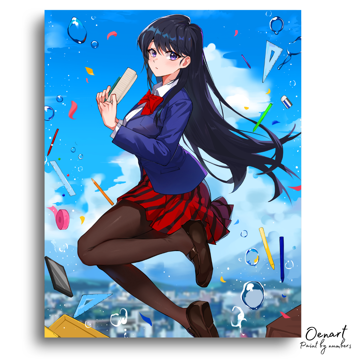 Komi Can't Communicate: Cute Komi Shouko - Anime Paint By Numbers Kit