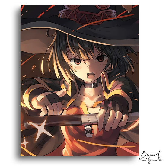 KonoSuba: Megumin Anger - Anime Paint By Numbers Kit