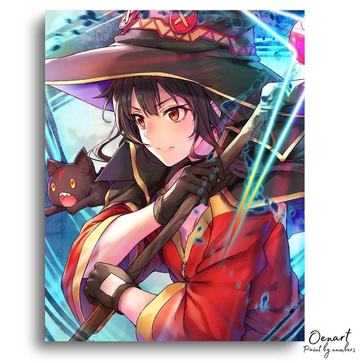 KonoSuba: Megumin' Cat - Anime Diamond Painting