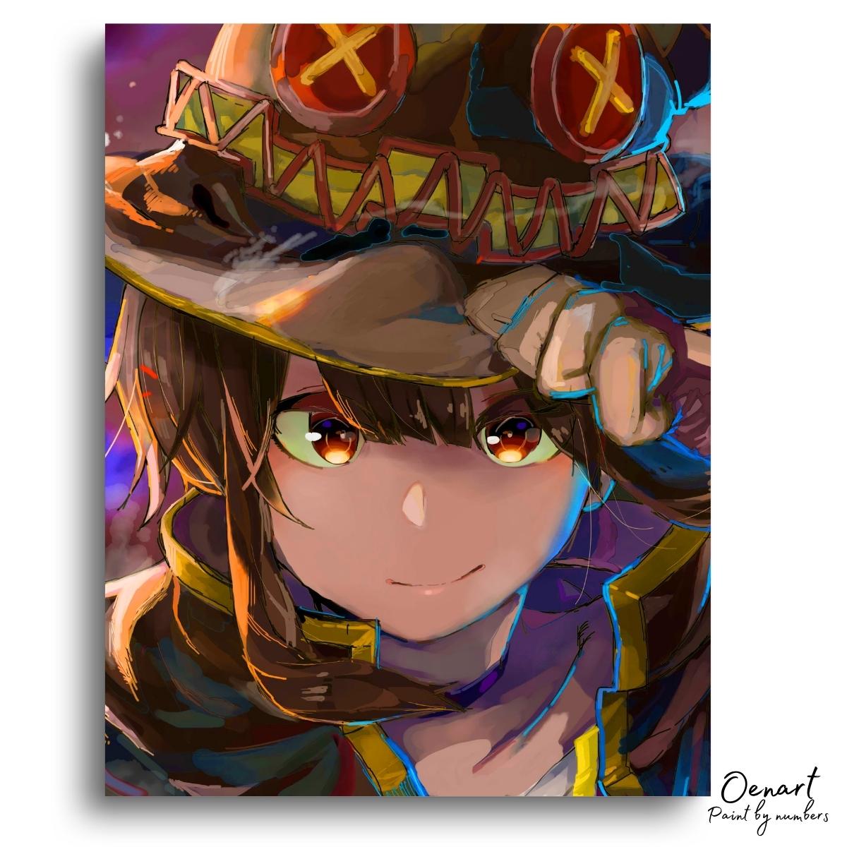 KonoSuba: Megumin Hat - Anime Paint By Numbers Kit