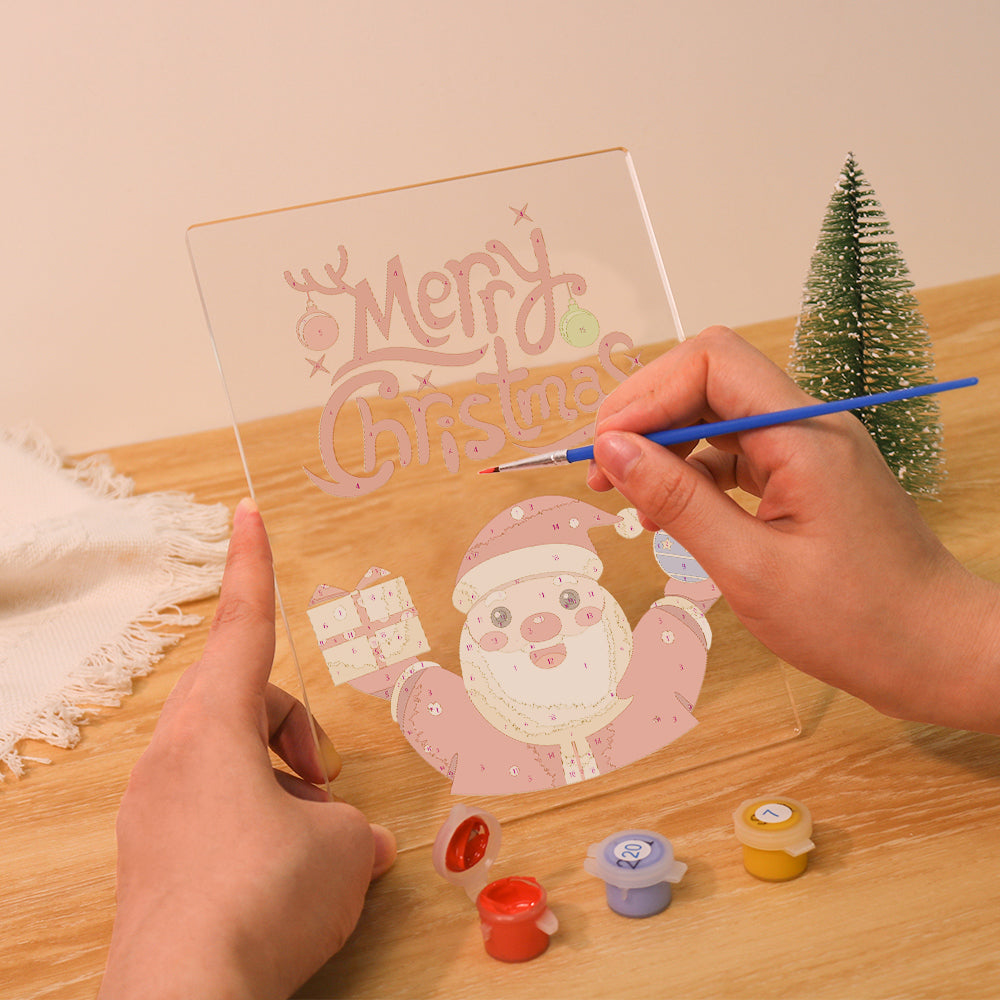 LED Merry Christmas Paint by Numbers Kit