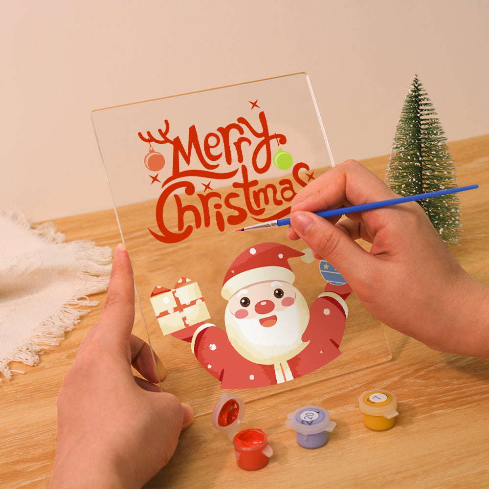 LED Merry Christmas Paint by Numbers Kit