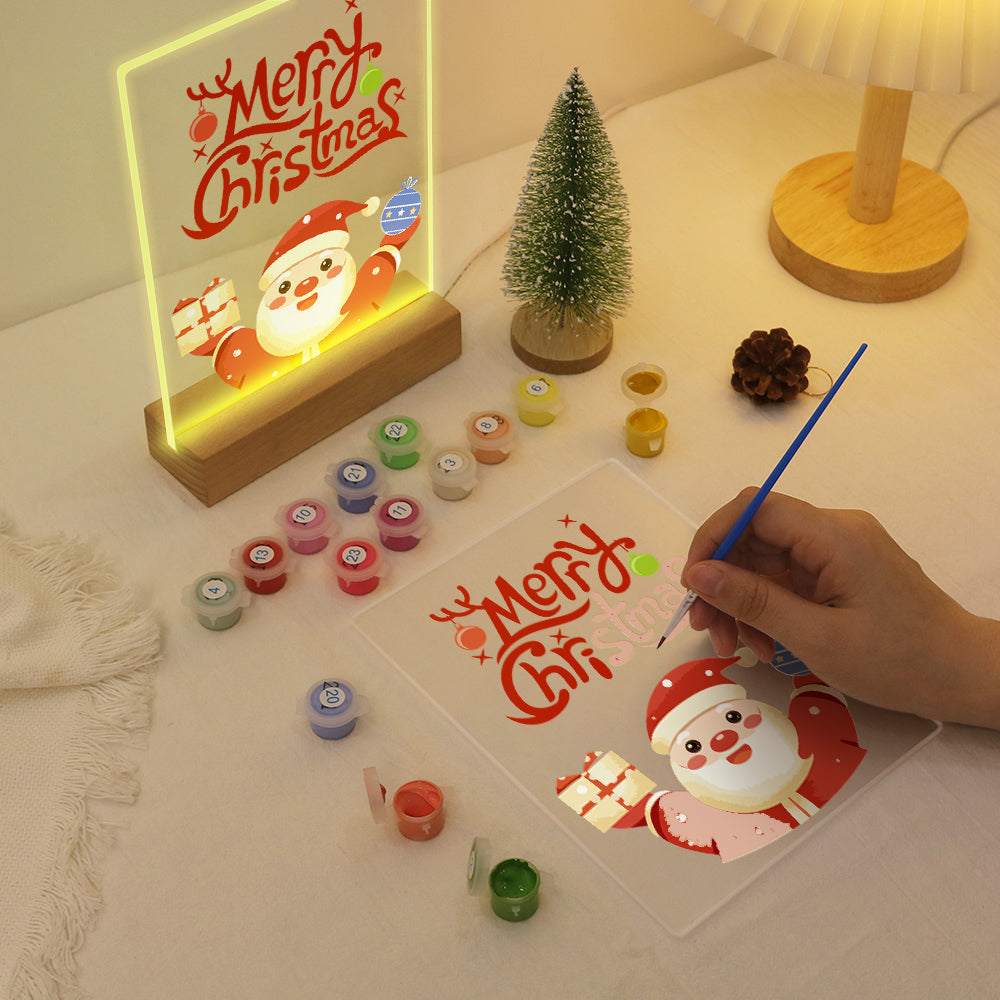 LED Merry Christmas Paint by Numbers Kit