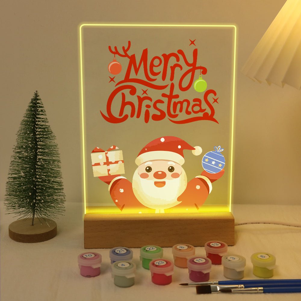 LED Merry Christmas Paint by Numbers Kit