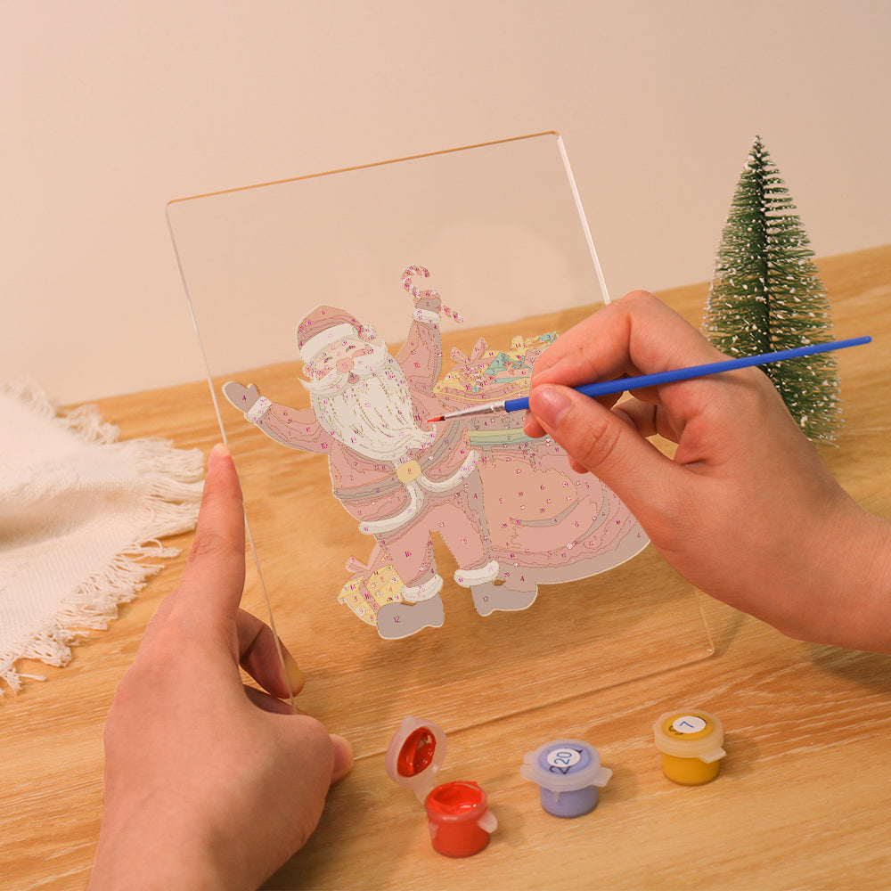 LED Santa & Gift Paint by Numbers Kit