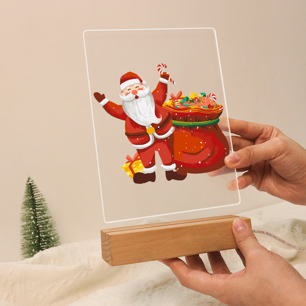 LED Santa & Gift Paint by Numbers Kit