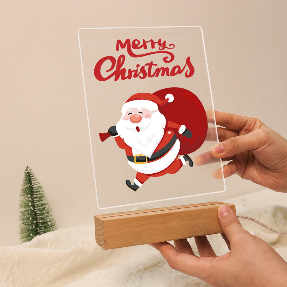 LED Santa Merry Christmas Paint by Numbers Kit