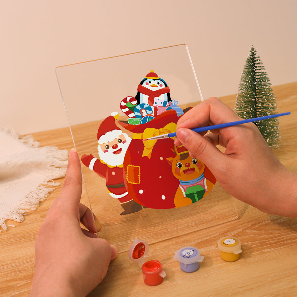 LED Santa’s Gift Bag Paint by Numbers Kit