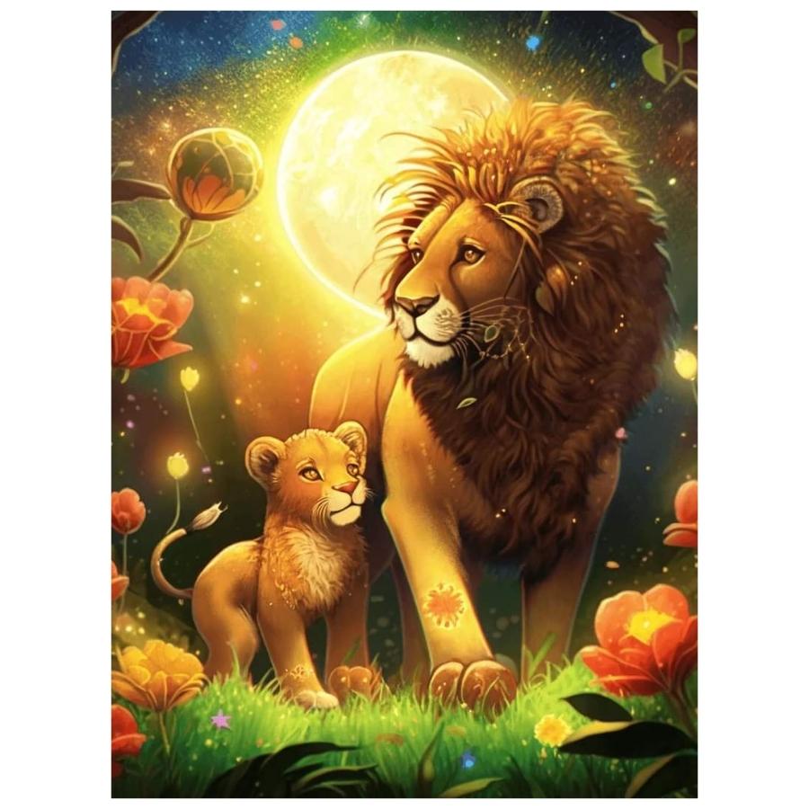 Lion Fatherhood: Paint By Numbers Kit