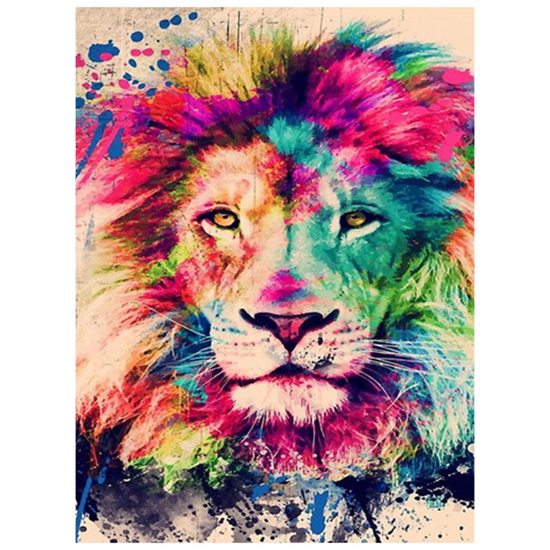 Lion Portrait: Paint By Numbers Kit