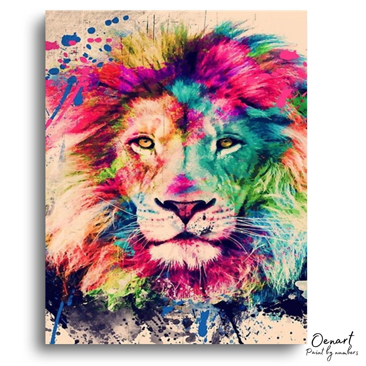 Lion Portrait: Paint By Numbers Kit