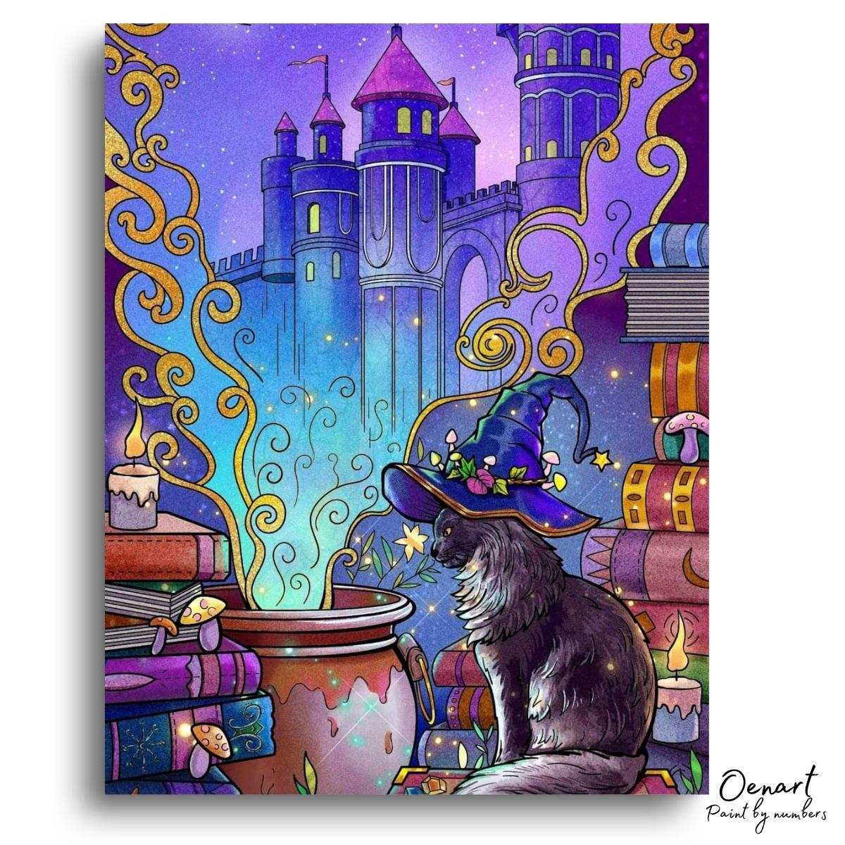 Magician Cat: Paint By Numbers Kit