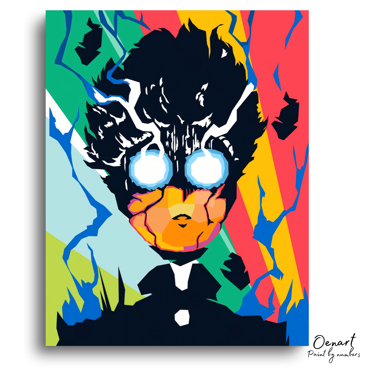 Mob Psycho 100: Mob 100 Percent Pop Art - Anime Paint By Numbers Kit