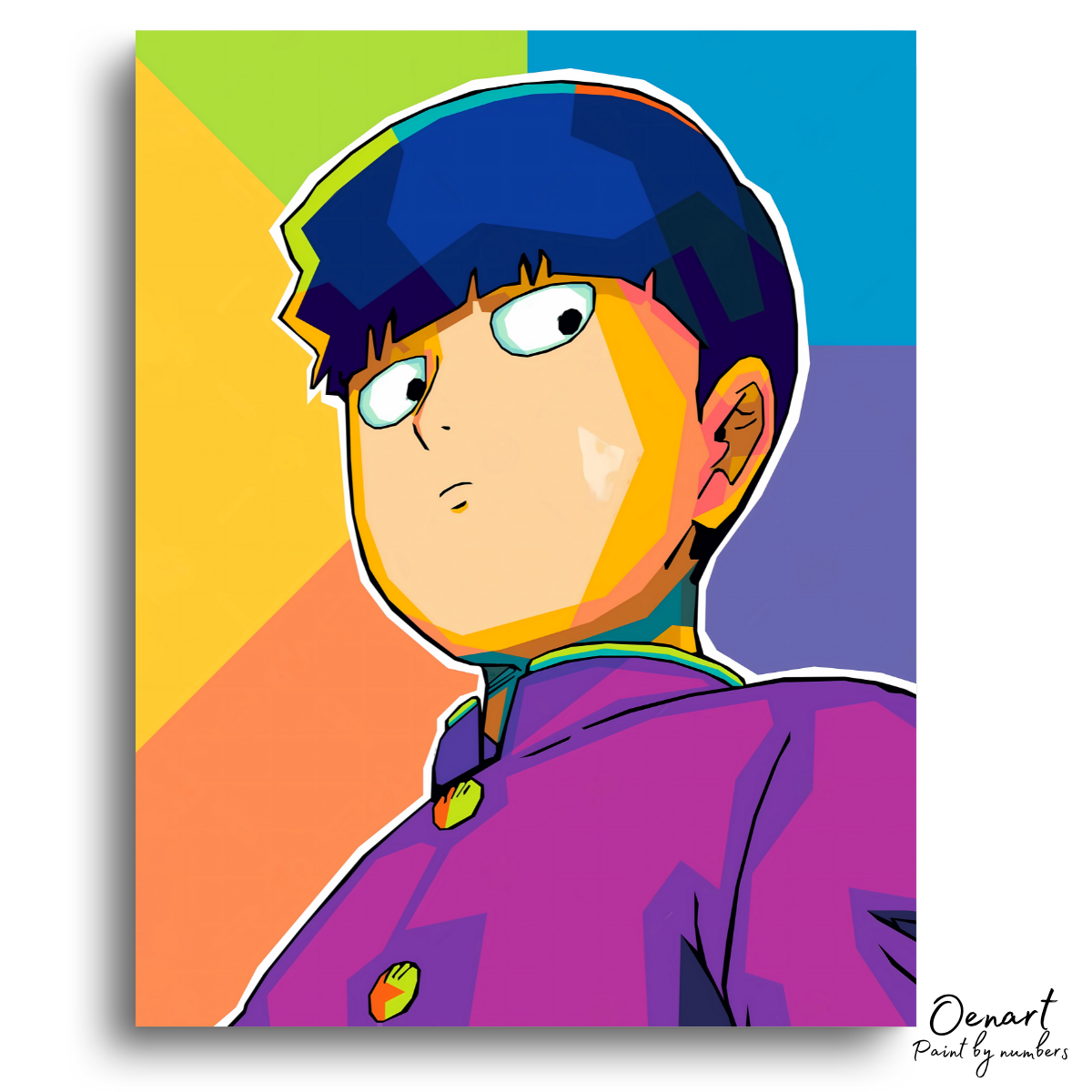 Mob Psycho 100: Mob Pop Art - Anime Paint By Numbers Kit