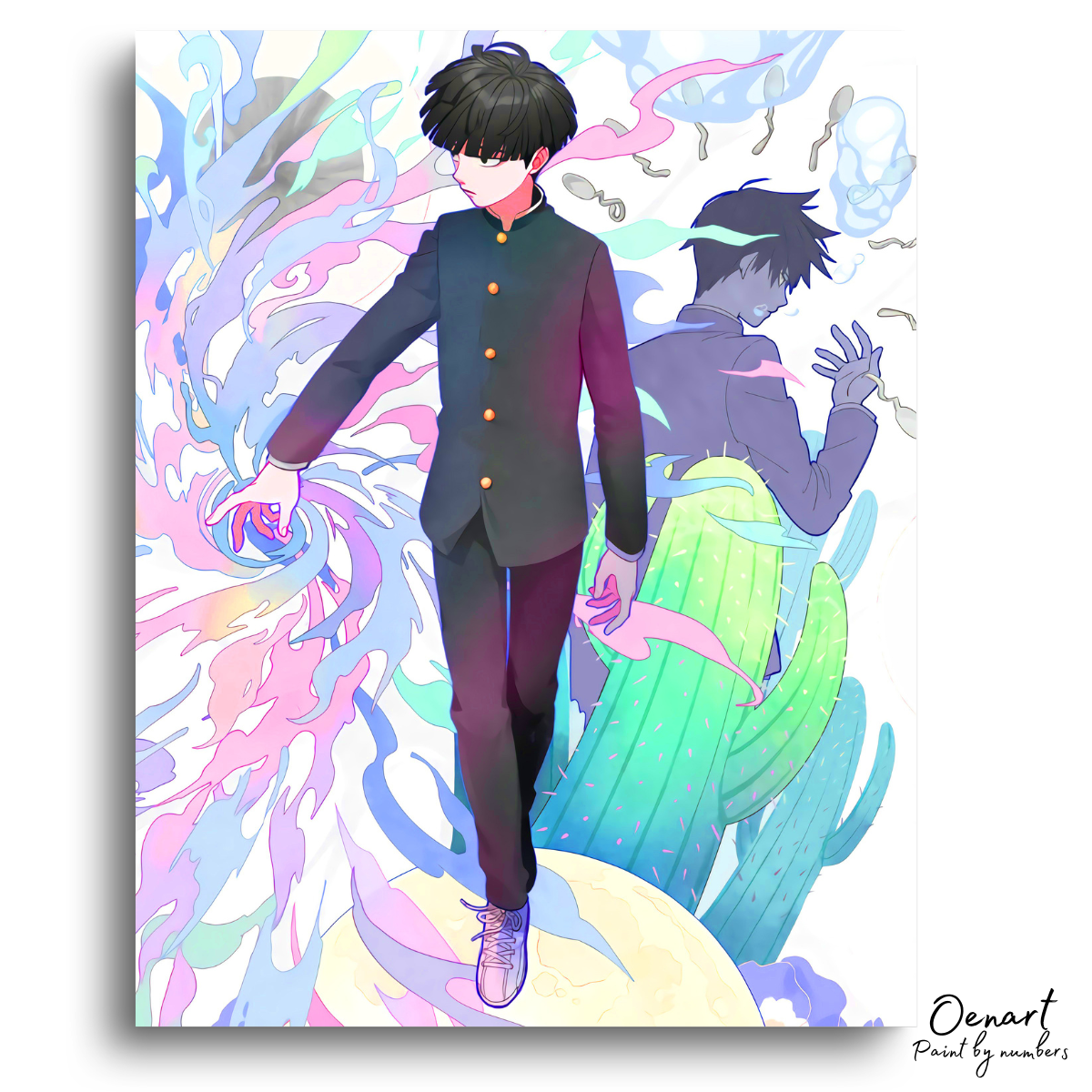 Mob Psycho 100: Mob and Ritsu - Anime Paint By Numbers Kit