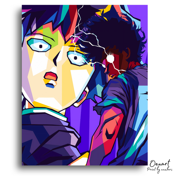 Mob Psycho 100: Shigeo Kageyama Pop Art - Anime Paint By Numbers Kit