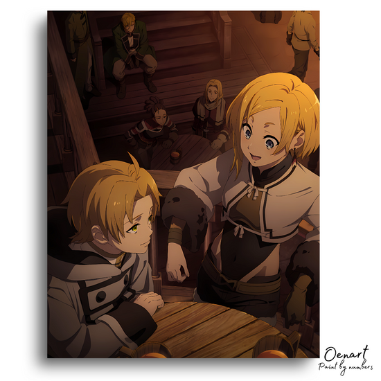 Mushoku Tensei Jobless Reincarnation: Rudeus & Sara - Anime Diamond Painting