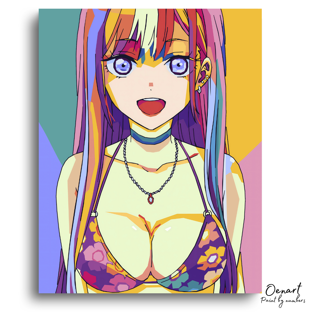 My Dress Up Darling: Marin Kitagawa Bikini Pop Art - Anime Paint By Numbers Kit