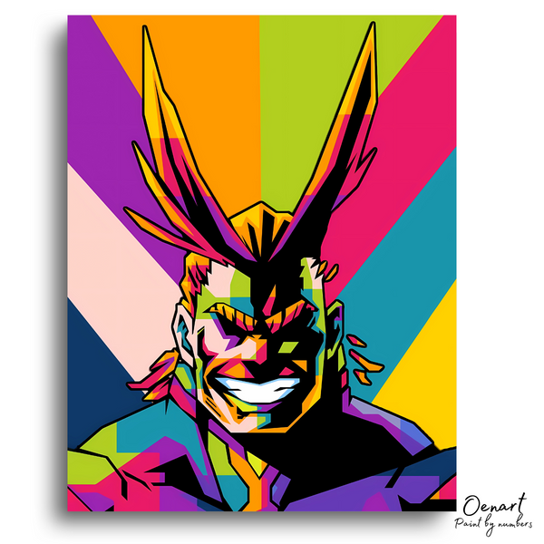 My Hero Academia: All Might Wpap Pop Art - Anime Diamond Painting