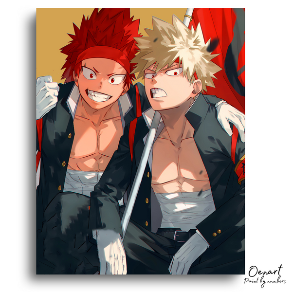 My Hero Academia: Bakugou and Red Riot - Anime Diamond Painting