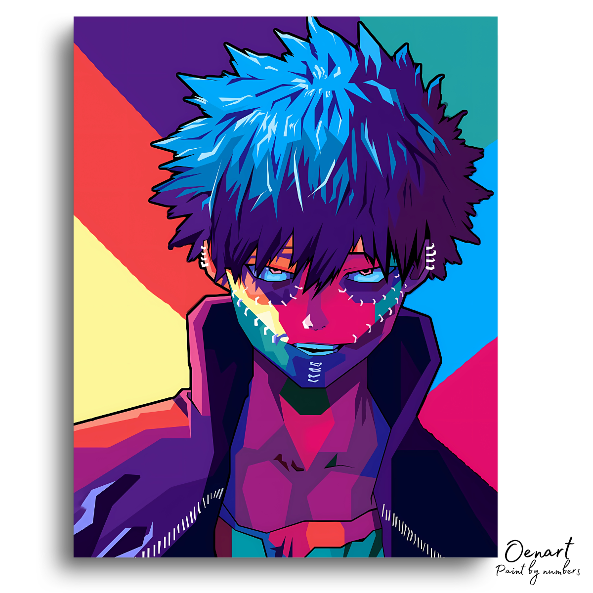 My Hero Academia: Dabi Pop Art - Anime Paint By Numbers Kit