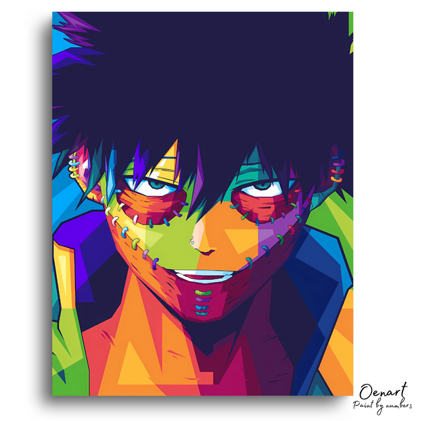 My Hero Academia: Dabi Wpap Pop Art - Anime Paint By Numbers Kit