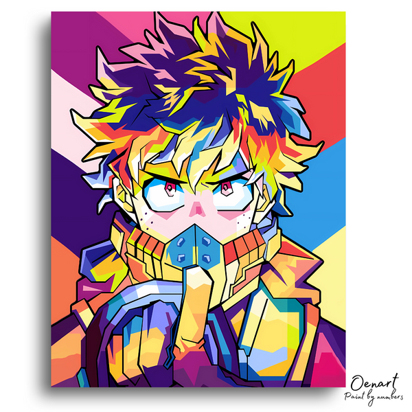 My Hero Academia: Deku Colorful Pop Art - Anime Paint By Numbers Kit