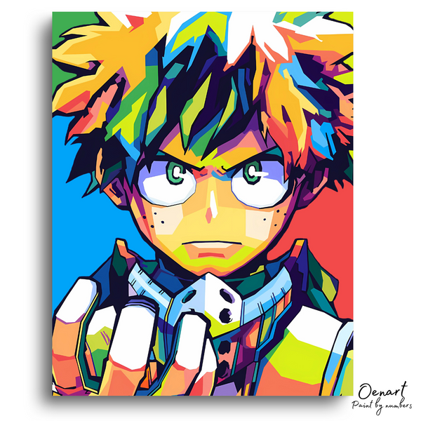 My Hero Academia: Deku Pop Art - Anime Paint By Numbers Kit