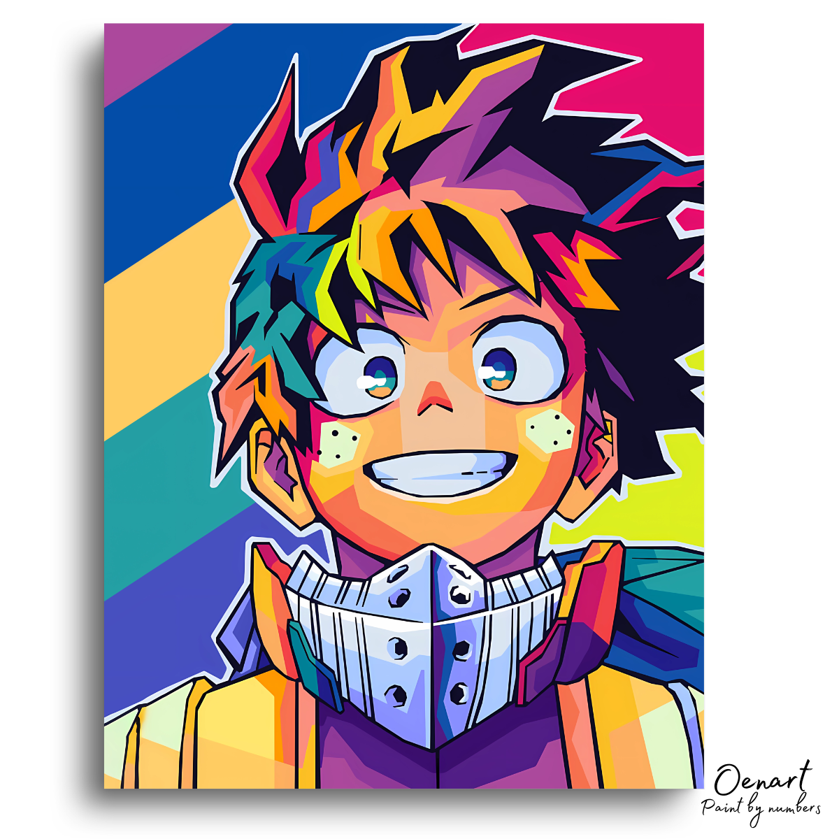 My Hero Academia: Deku Smiling - Anime Paint By Numbers Kit