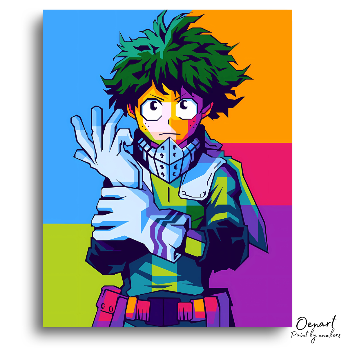 My Hero Academia: Deku Wpap Pop Art - Anime Diamond Painting