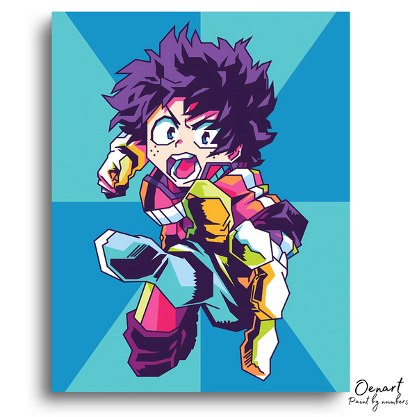 My Hero Academia: Izuku Midoriya Fighting - Anime Diamond Painting