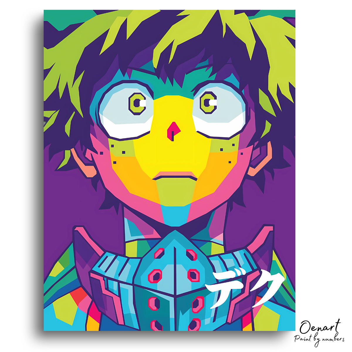 My Hero Academia: Midoriya Wpap Pop Art - Anime Paint By Numbers Kit