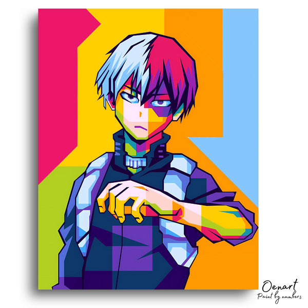 My Hero Academia: Shouto Todoroki Pop Art - Anime Diamond Painting