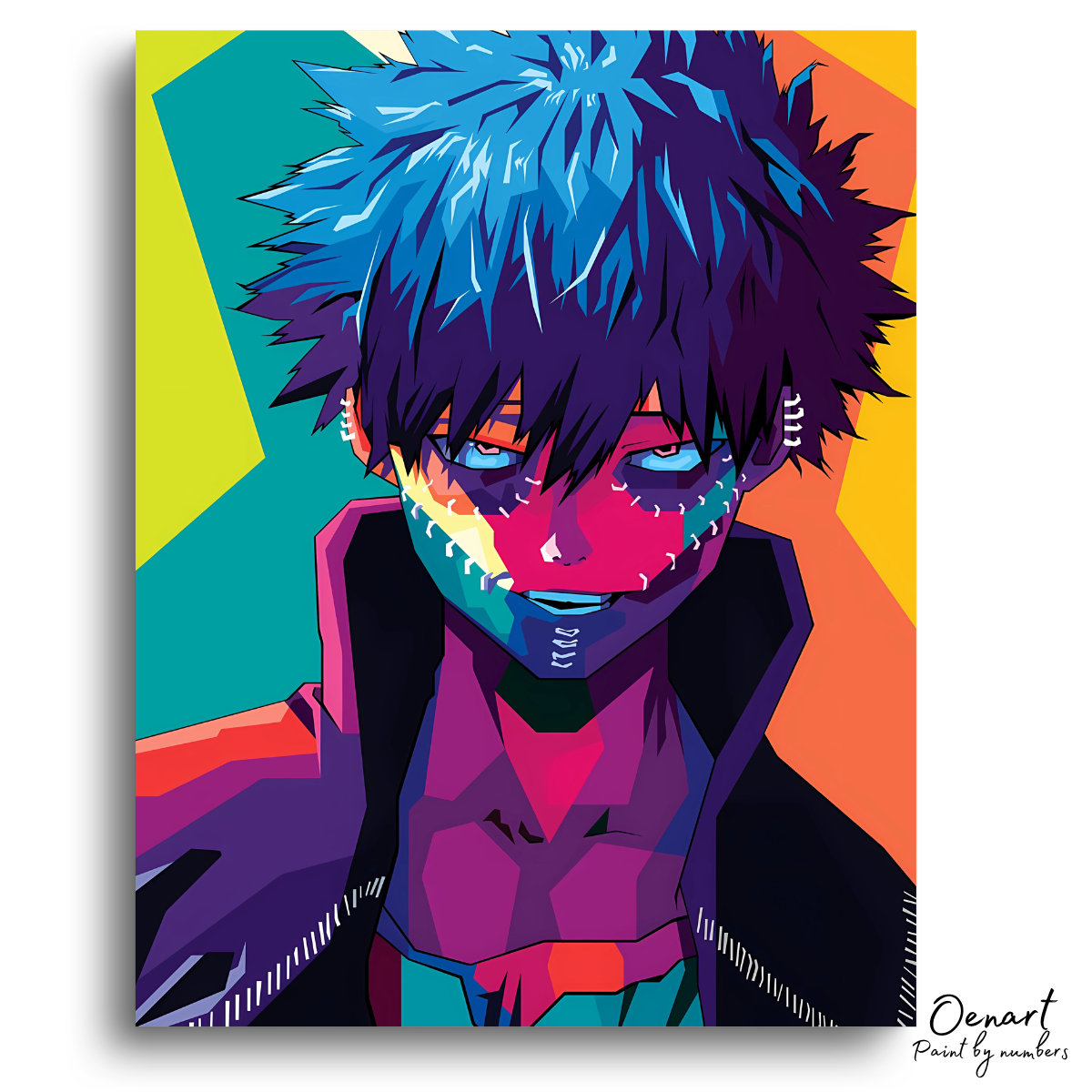 My Hero Academia: Toya Todoroki Dabi - Anime Paint By Numbers Kit