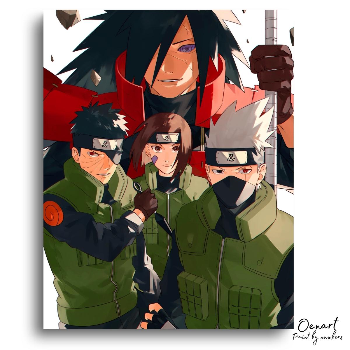 Naruto Shippuden: In Green - Anime Paint By Numbers Kit