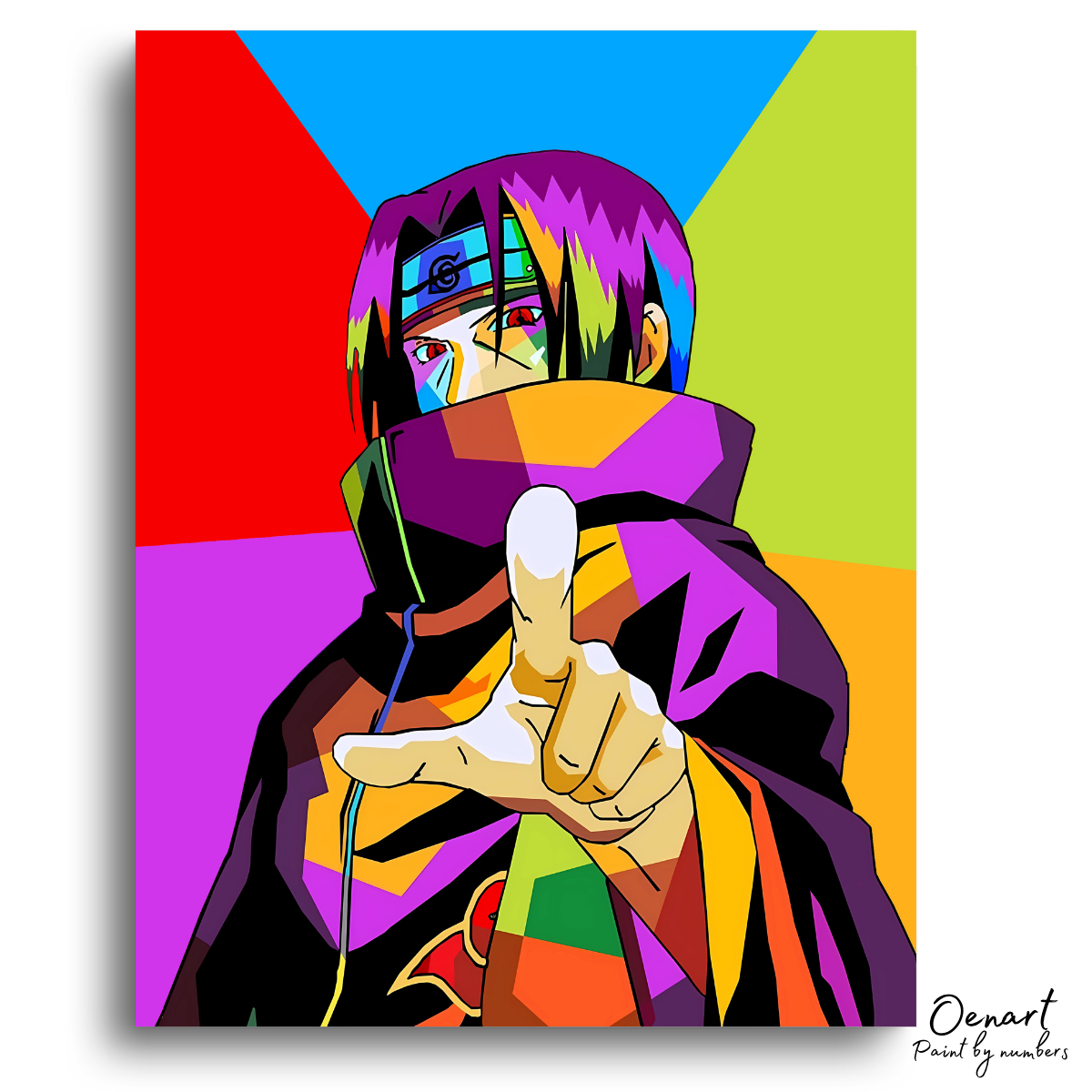 Naruto Shippuden: Itachi Uchiha Pop Art - Anime Diamond Painting