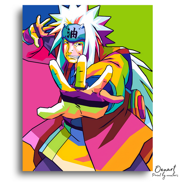 Naruto Shippuden: Jiraiya Pop Art - Anime Paint By Numbers Kit