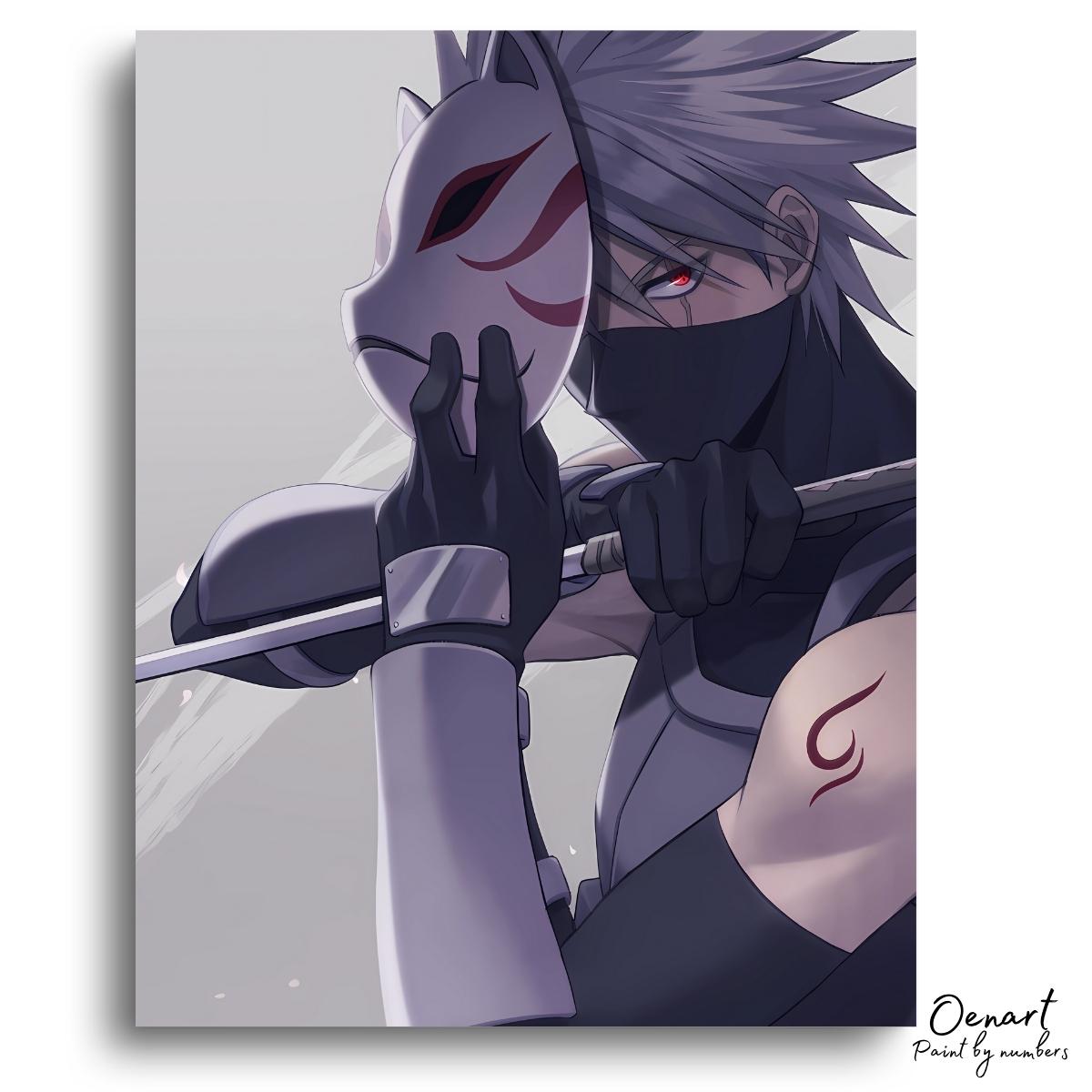 Naruto Shippuden: Kakashi - Anime Paint By Numbers Kit