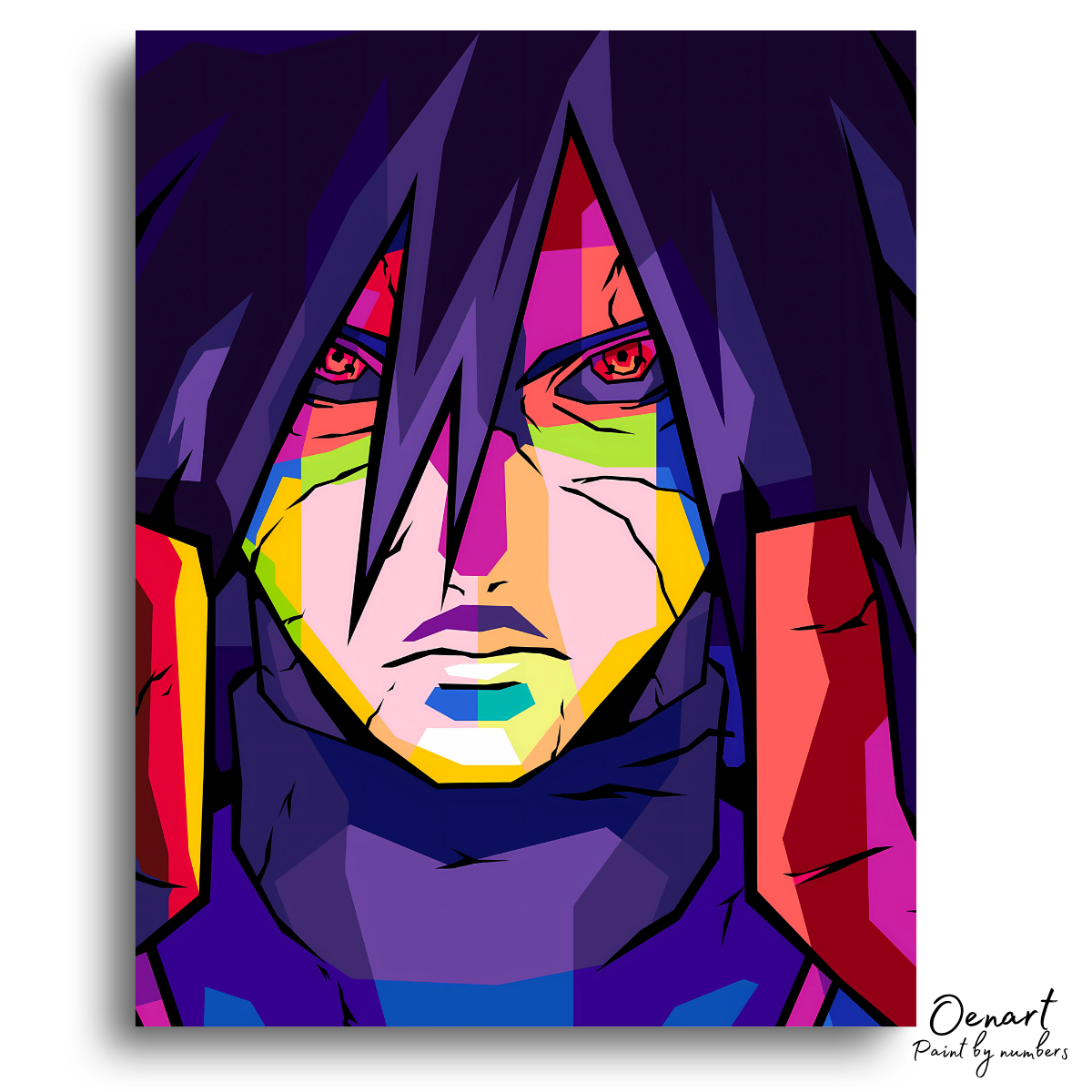 Naruto Shippuden: Madara Pop Art - Anime Paint By Numbers Kit