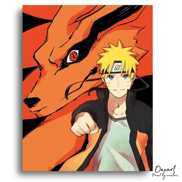 Naruto Shippuden: Naruto & Kurama - Anime Paint By Numbers Kit