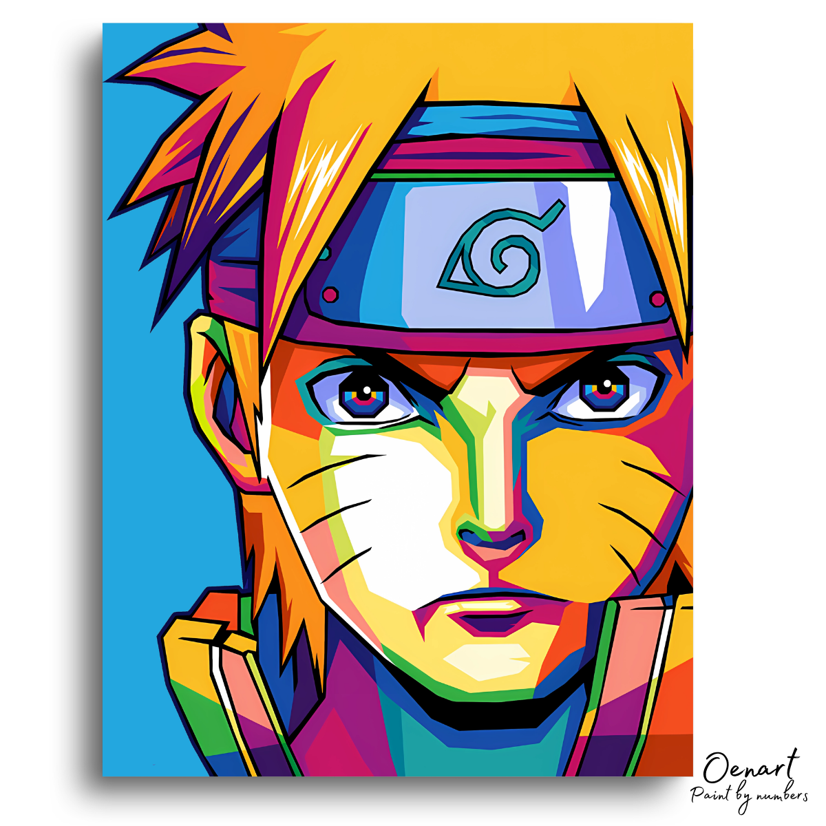 Naruto Shippuden: Naruto Wpap Pop Art - Anime Paint By Numbers Kit