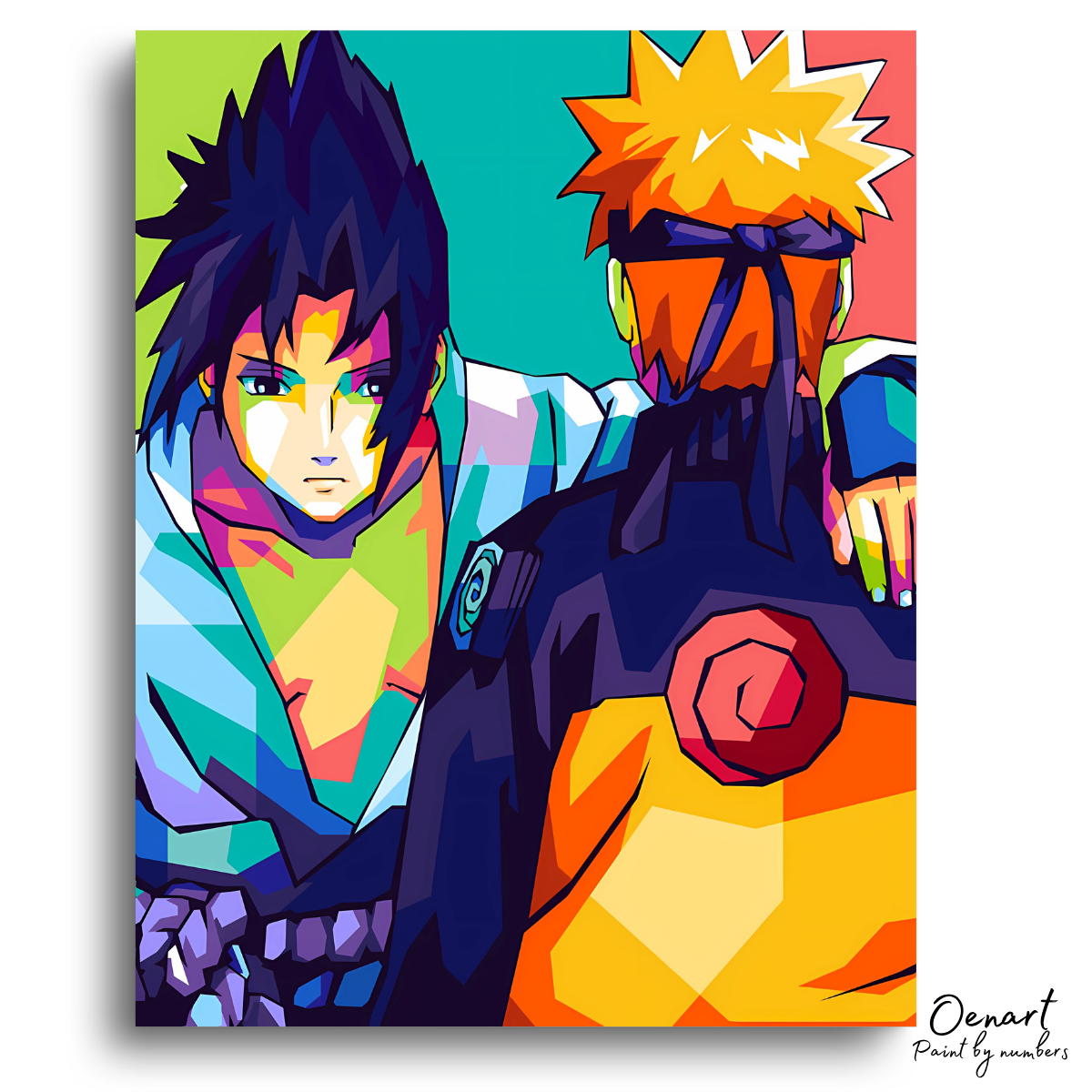 Naruto Shippuden: Naruto and Sasuke - Anime Paint By Numbers Kit