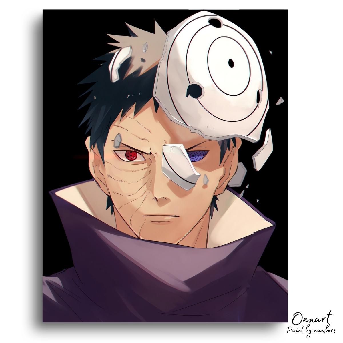 Naruto Shippuden: Obito with Broken Mask - Anime Paint By Numbers Kit